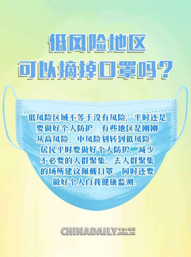  海报|低风险≠零风险！别大意，还没到摘口罩的时候