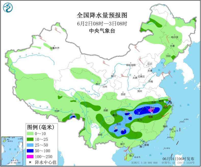  华南等地有较强降水 华北等地有强对流天气