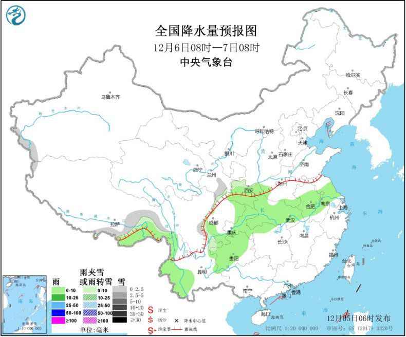 西南地区和长江中下游多阴雨 华北中南部等地有霾